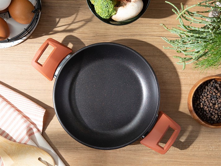 Alure Granite Shallow Frying Pan 20 cm Copper