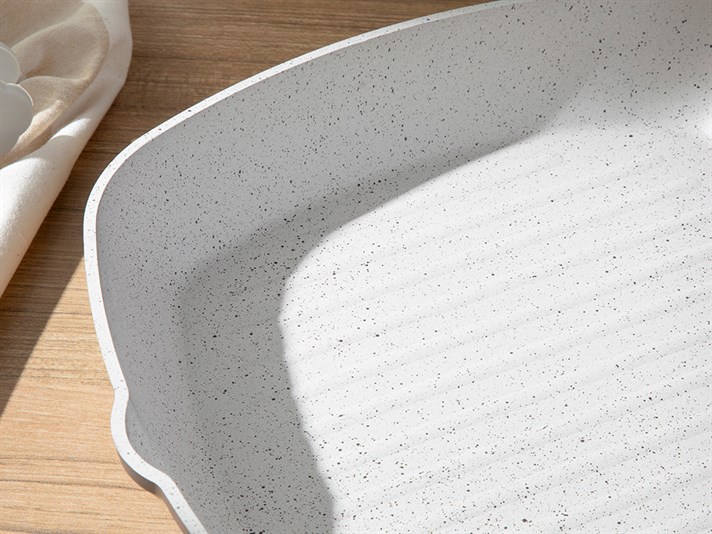 Alure Granite Grill Pan 28 cm Brown