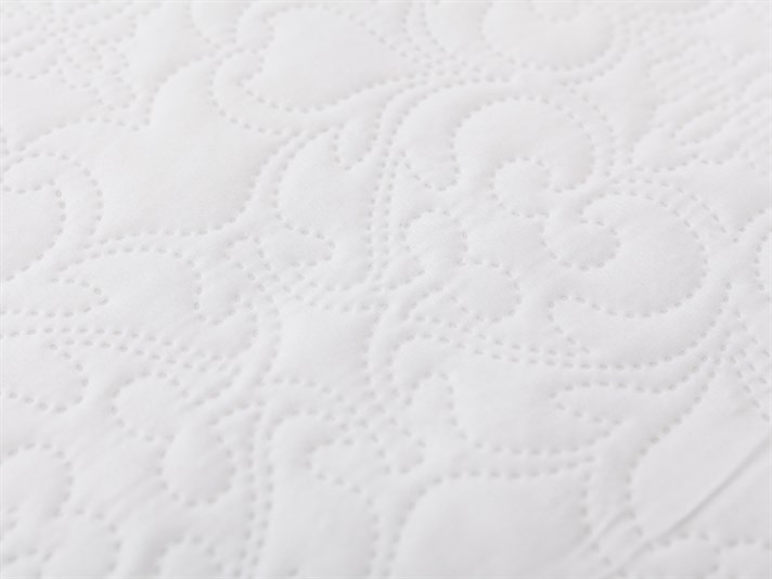 Alvena Microfibră Double Set Cuverturi Pat 240x260 cm Crem.