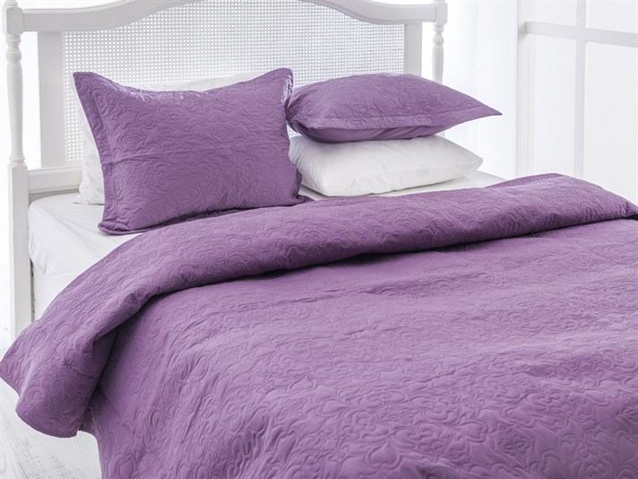 Alvena Microfibră Double Set Cuverturi Pat 240x260 cm Violet