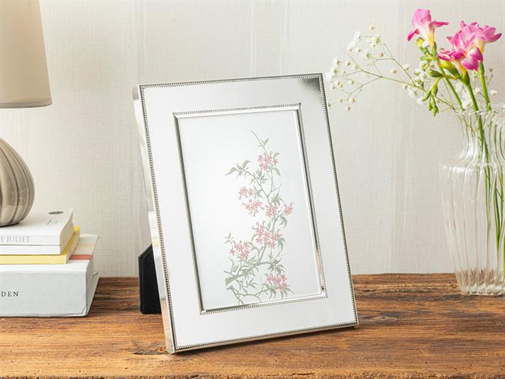 Ramă foto, Alyssa, metal, 13x18 cm, argintiu