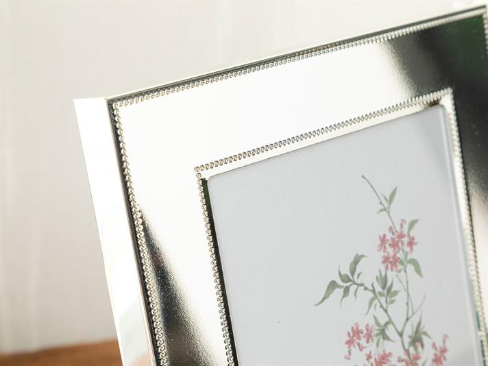 Ramă foto, Alyssa, metal, 13x18 cm, argintiu