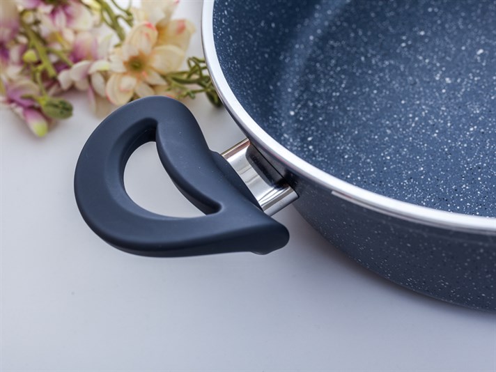 Amanda Granite small granite with glass capped Pan 26 cm Gray