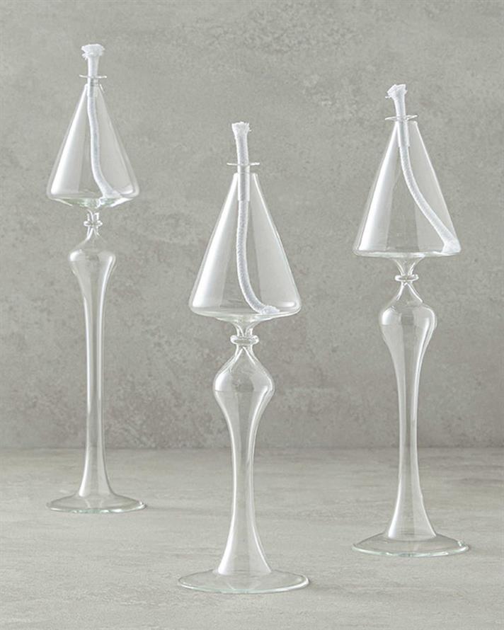 Candlelight Glass 3 Set Transparent