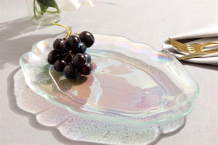 Anabella Glass Platter 31 cm Transparent