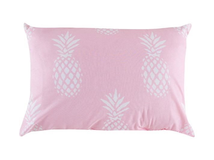 ananas Cu Bumbac Cu 2 Piese Față De Pernă 50x70 cm Roz