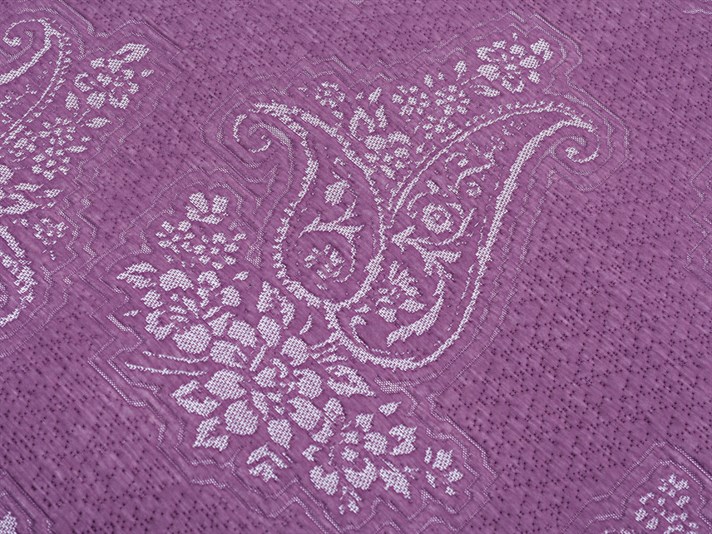 Andalus  Împletitură Pentru o persoana  SET CUVERTURĂ DE PAT 180x240 cm Violet închis