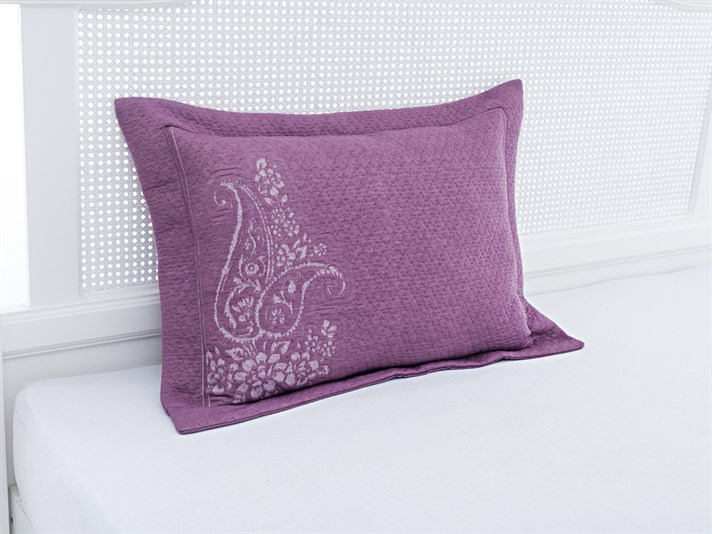 Andalus  Împletitură Pentru o persoana  SET CUVERTURĂ DE PAT 180x240 cm Violet închis