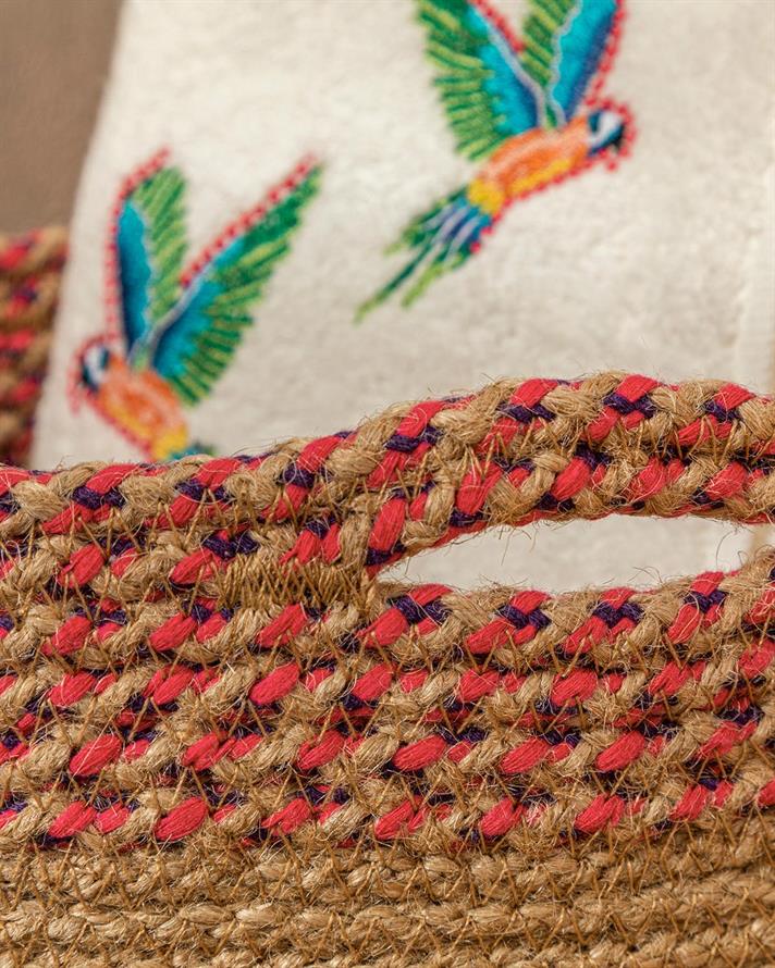 Andora Coș, Tricotat, 20*10 Cm, Albastru-Maro