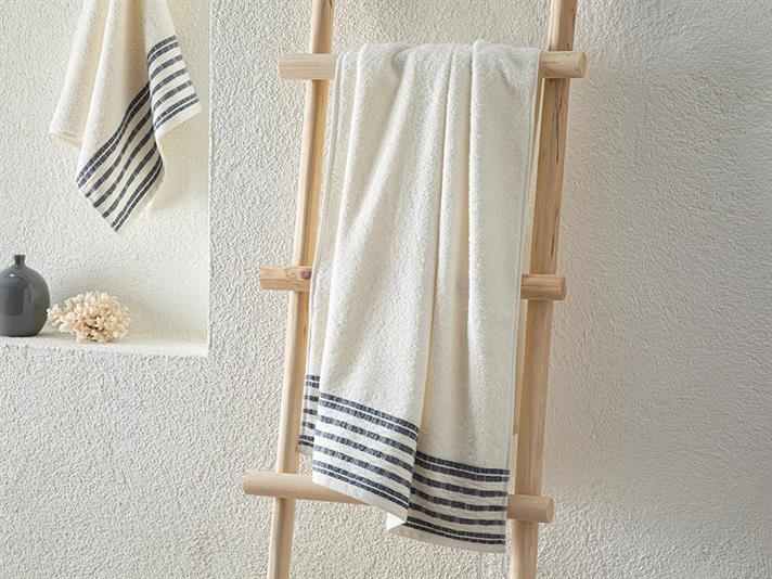 AQUA LINE COTTONY  PROSOP DE BAIE 70X140 CM EKRU-LACIVERT