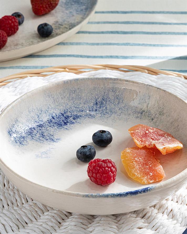 Aqua Sense Ceramică Farfurie Adâncă 18 cm Albastru