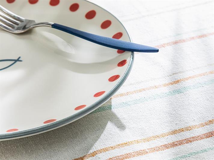 Aquatic Fish Porcelain Cake Plate 21 cm Red