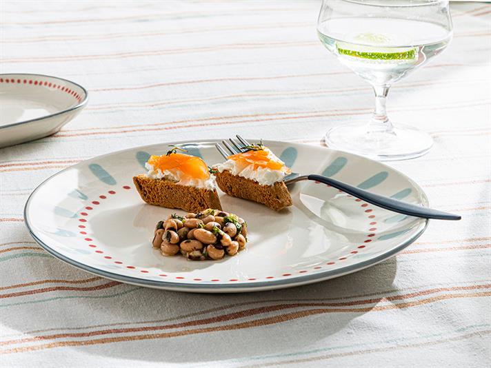 Aquatic Twist Porcelain Service Plate 26 cm Light Blue