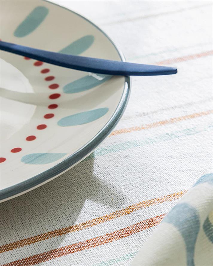 Aquatic Twist Porcelain Cake Plate 21 cm Light Blue