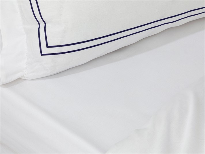 Arcadia Cu Bumbac King Size Set Lenjerie De Pat 240x220 cm Bleumarin