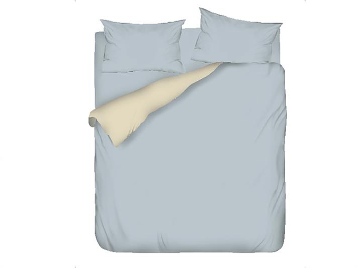Arcadia Cu Bumbac Single Set Lenjerie De Pat 160x220 cm Piatră - Albastru