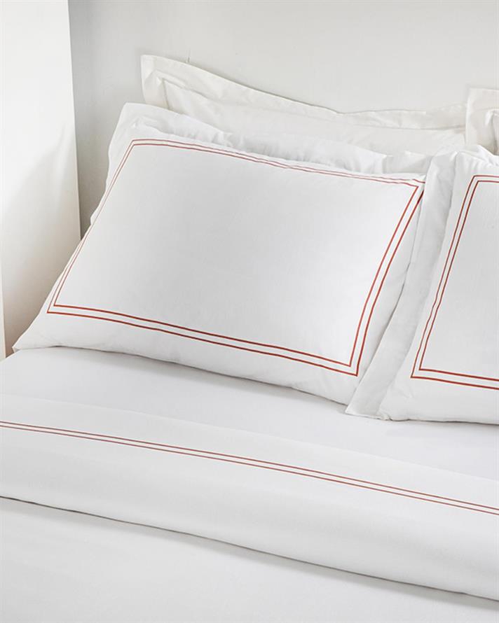 Arcadia Cottony Persoană Dublă Set Lenjerıe De Pat 200X220 Cm Teracotă