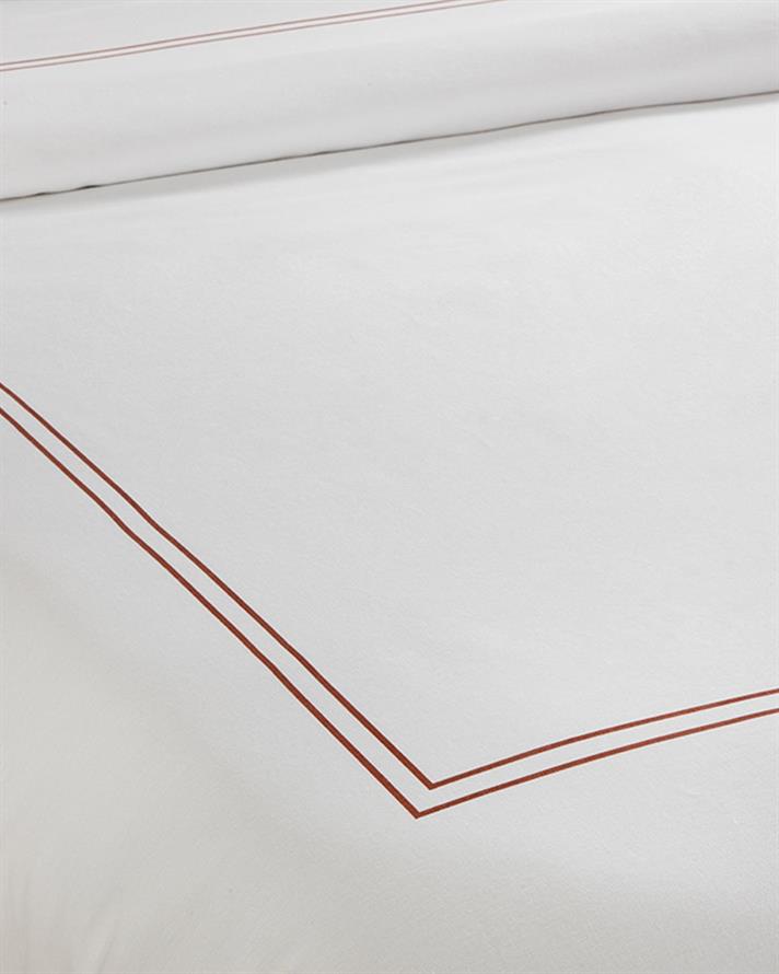Arcadia Cottony Persoană Dublă Set Lenjerıe De Pat 200X220 Cm Teracotă