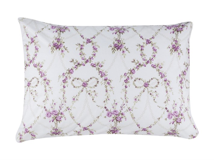 Arcul de trandafiri Cu Bumbac Cu 2 Piese Față De Pernă 50x70 cm Lila