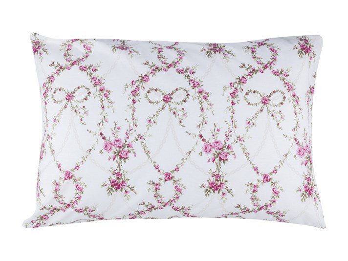 Arcul de trandafiri Cu Bumbac Cu 2 Piese Față De Pernă 50x70 cm Roz