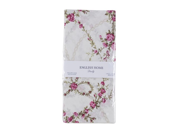 Arcul de trandafiri Cu Bumbac Cu 2 Piese Față De Pernă 50x70 cm Roz