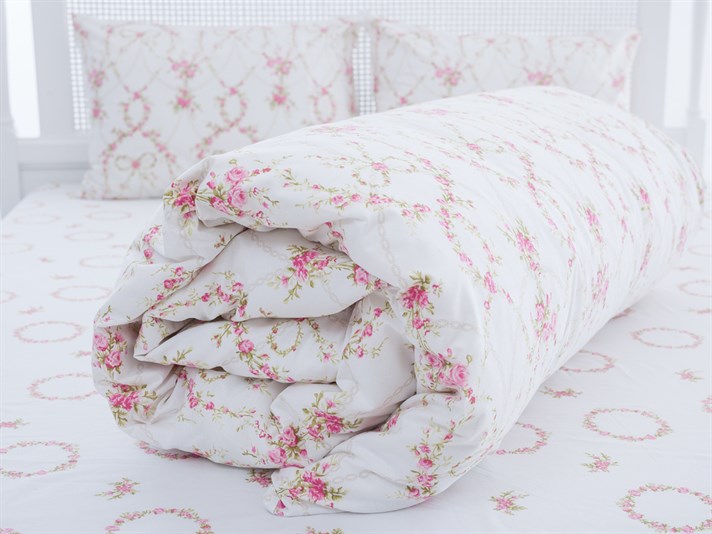 Arcul de trandafiri Cu Bumbac Single Lenjerie De Pat 160x220 cm Fucsia