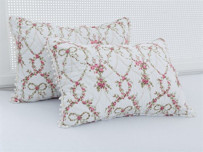 Arcul de trandafiri  Microfibră Pentru o persoana  SET CUVERTURĂ DE PAT 160x240 cm Roz
