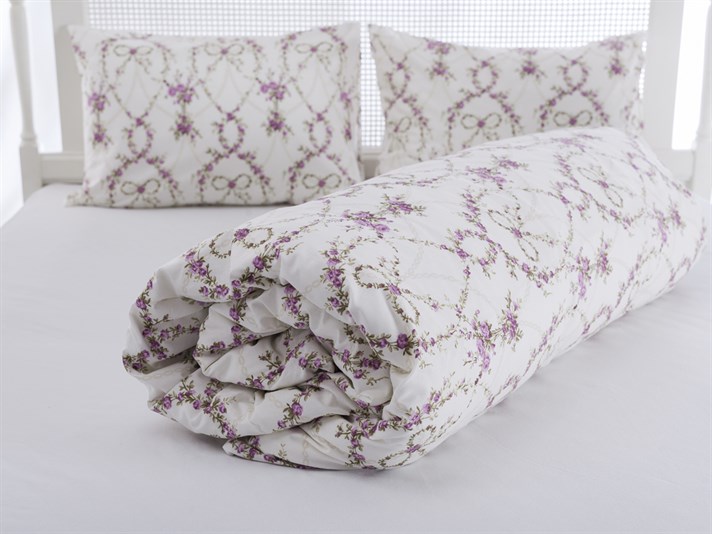 Arcul de trandafiri Cu Bumbac Double Lenjerie De Pat 200x220 cm Lila