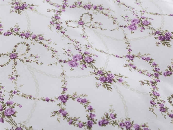 Arcul de trandafiri Cu Bumbac Double Lenjerie De Pat 200x220 cm Lila