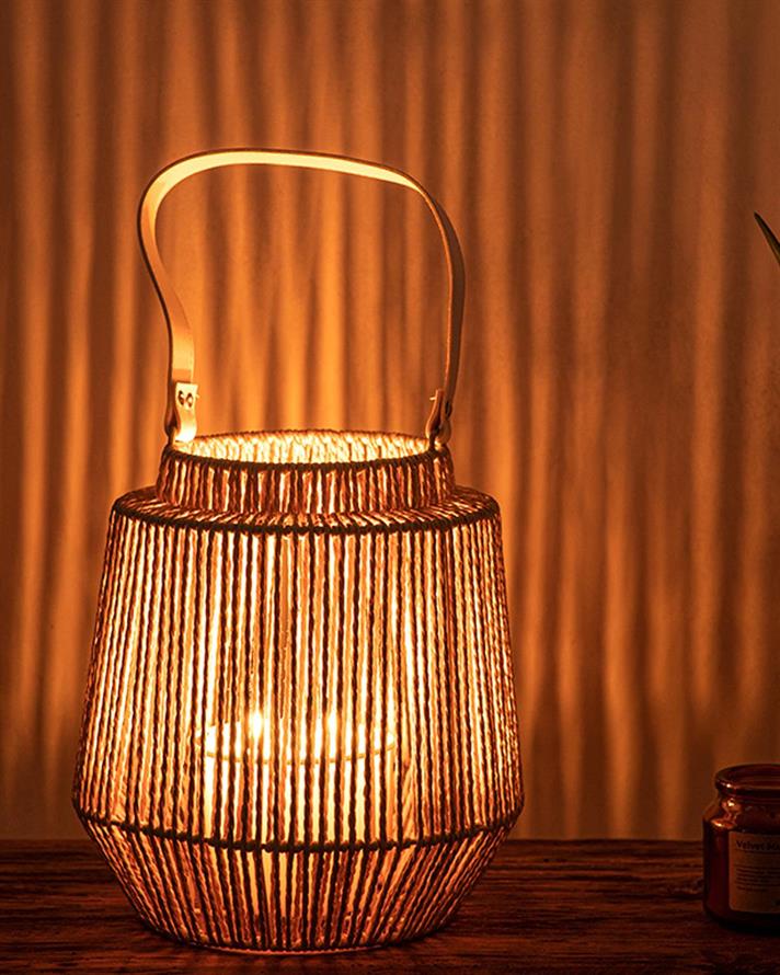 Aria Lantern 24,8x24,8x25,3 cm Brown