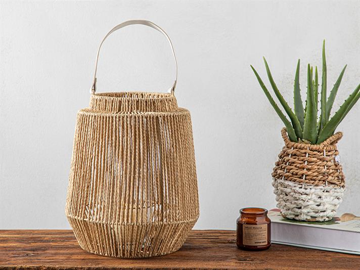Aria Lantern 27x27x31,6 cm Brown
