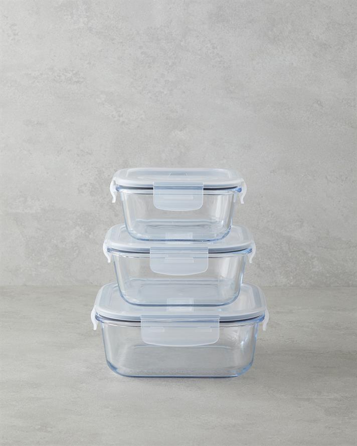 Arian Borosilicat Recipient Depozitare 1200 ml Transparent