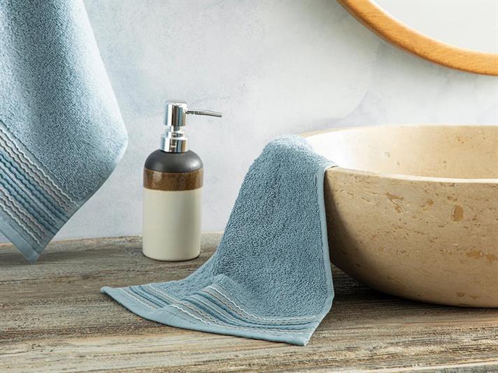Arıanna Cottony brode Hand Towel 30x40 cm Blue
