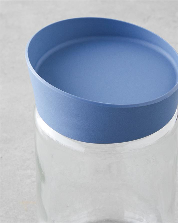 Arlene Sticlă Borcan 660 ml Albastru