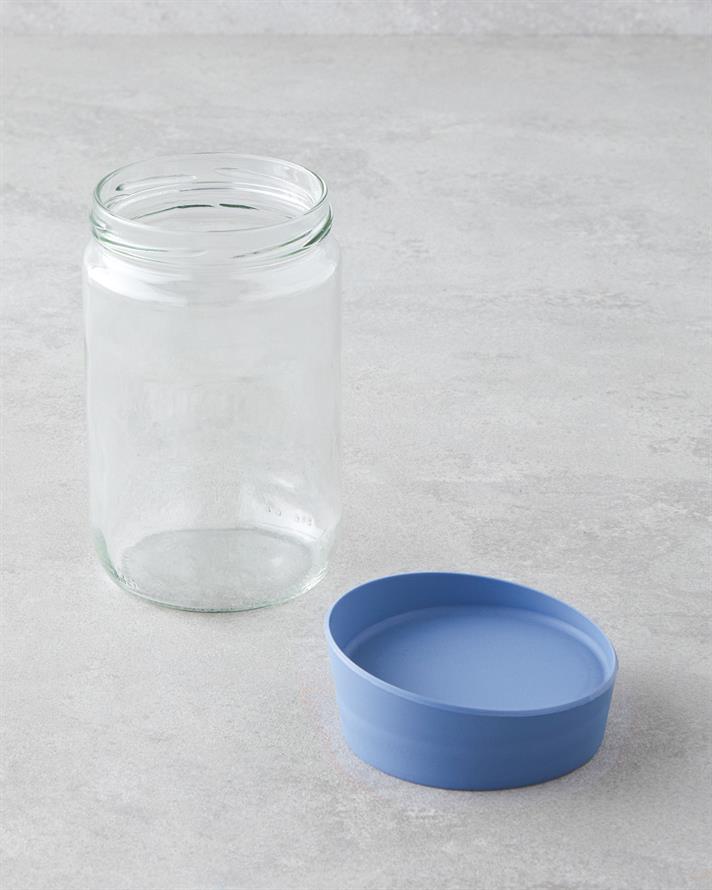 Arlene Sticlă Borcan 660 ml Albastru