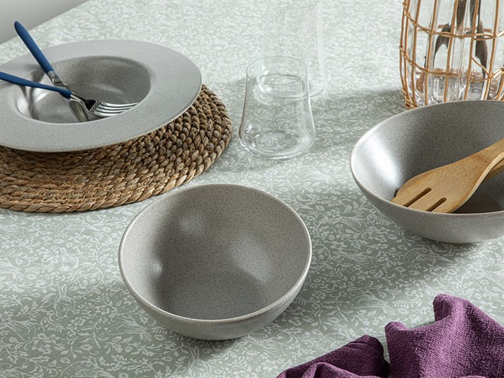 Armonia Ceramic Salad Bowl 23 cm Gray