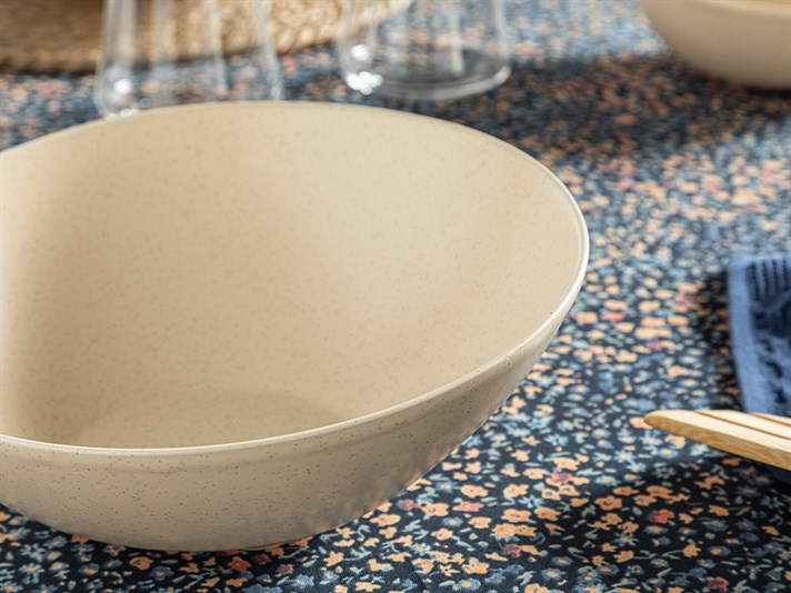 Armonia Ceramic Salad Bowl 23 cm Cream