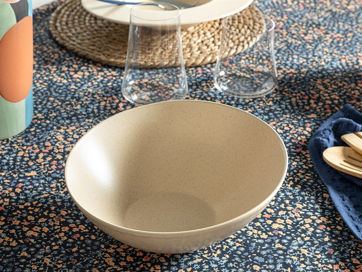 Armonia Ceramic Salad Bowl 23 cm Cream