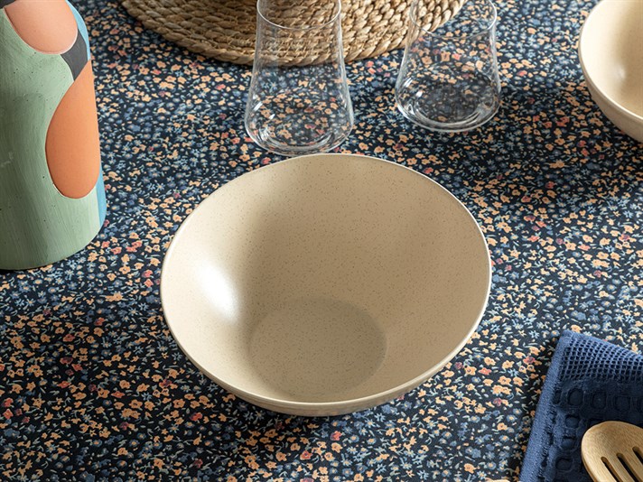 Armonia Ceramic Salad Bowl 23 cm Cream