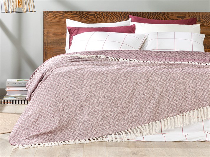 armonie  Țesut Double Person  CUVERTURĂ DE PAT 240x260 cm Damson