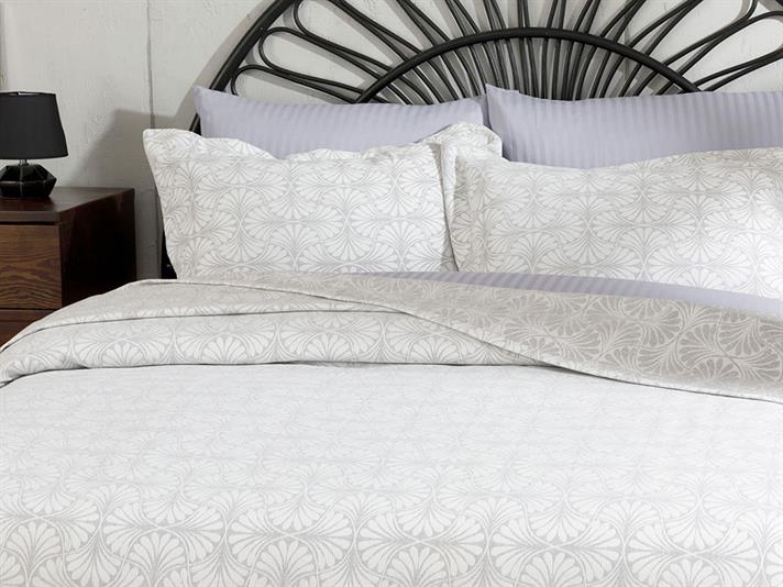 Artdeco  Jacard Pentru o persoana  SET CUVERTURĂ DE PAT 160x240 cm Сиво