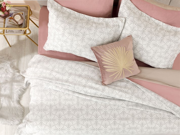 Artdeco Jacquard Double Set Cuverturi Pat 240x250 cm Gri