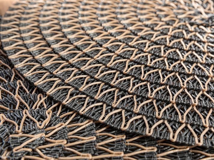 Arum Polypropilen 2 Set Place Mat 38 cm Gray