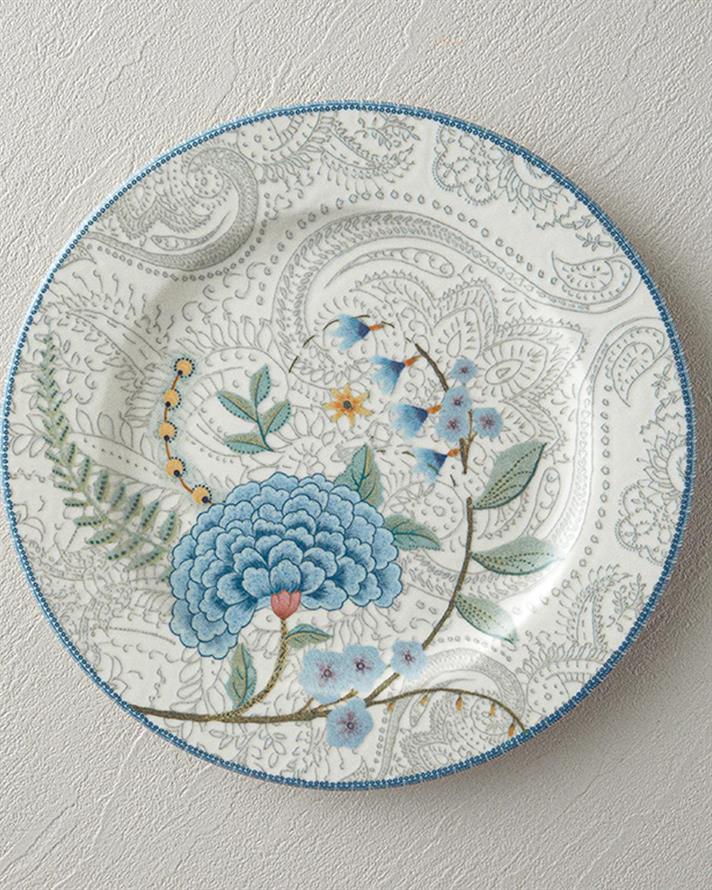 Astrid Porțelan Set De Farfurii 24 piese 6 persoane Albastru - Verde
