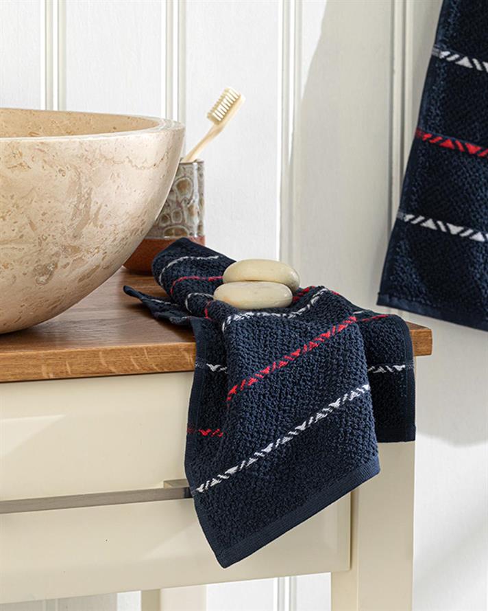 Astrid Prosop De Mână, Bumbac, 30*40 Cm, Natural - Burgundia