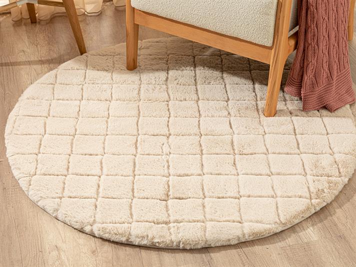 Atingere moale Pluș Rabbit Covor 120 cm Bej