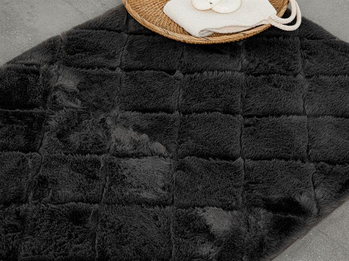 Covoraș de baie, Soft Touch, poliester, 50x80 cm, antracit