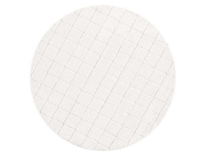 Covor imitație blană, Soft Touch, 120 cm, acril, alb