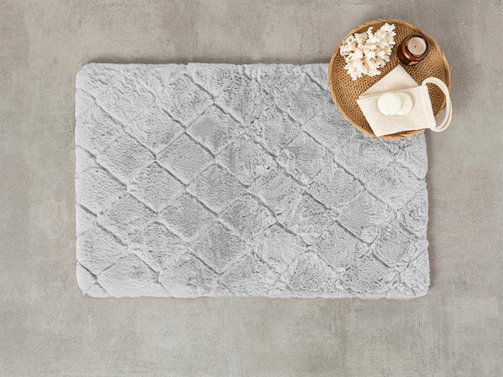 Atingere Moale Rabbit Peluş Covoraș Pentru Baıe 50X80 Cm Сиво