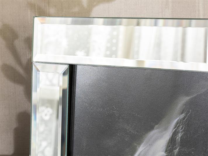 Ramă foto, Audrey, sticlă, 15x20 cm, argintiu